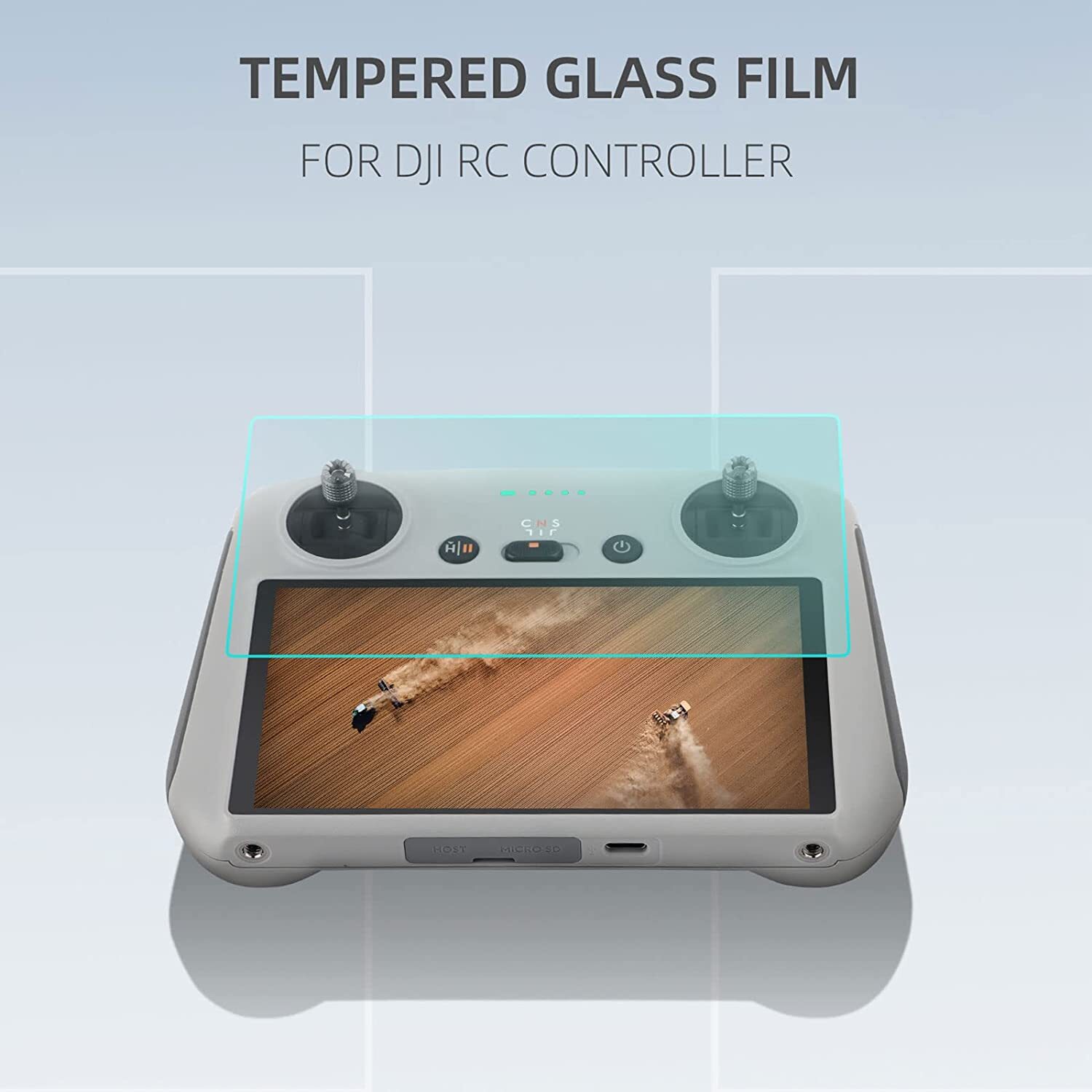 2Pcs Tempered Glass HD Screen Protector for DJI Mini 4 Pro RC Remote Control Acc