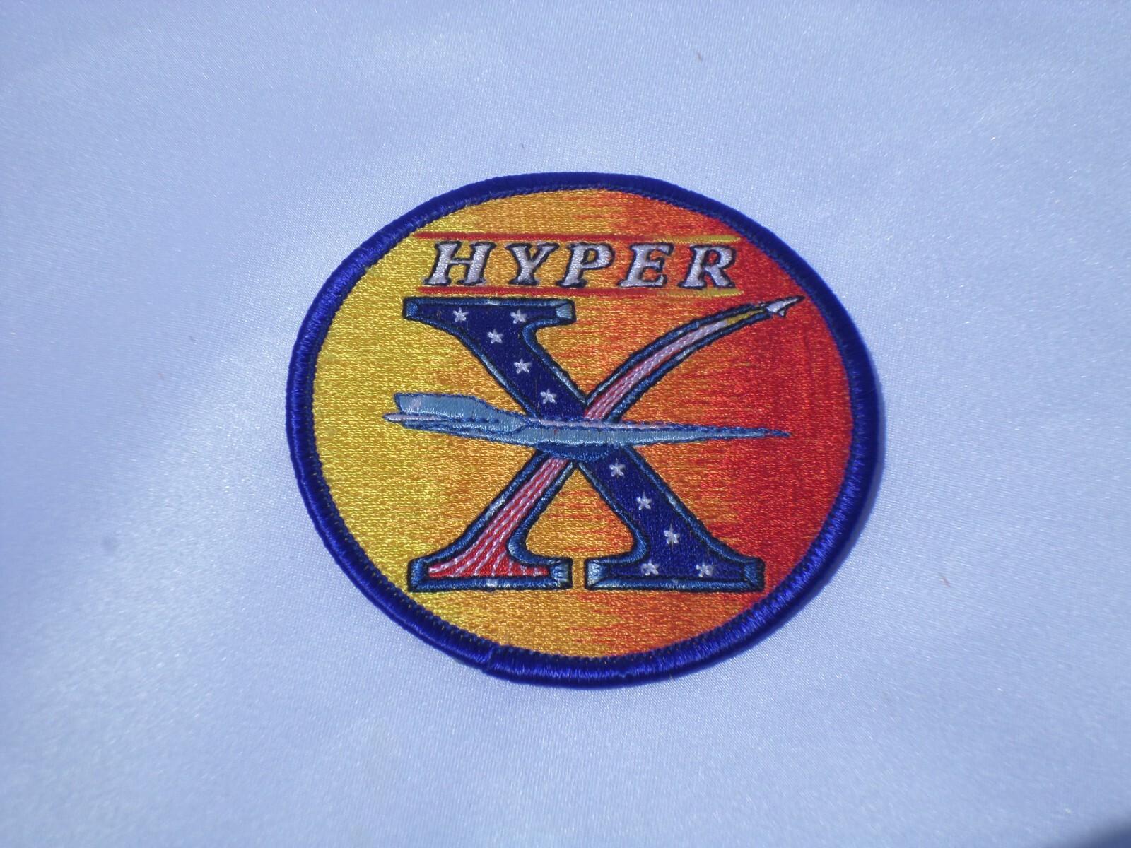 PATCH NASA HYPER X- 43A HEX HYPERSONIC EXPERIMENTAL AIRCRAFT EMBROIDERED 3"