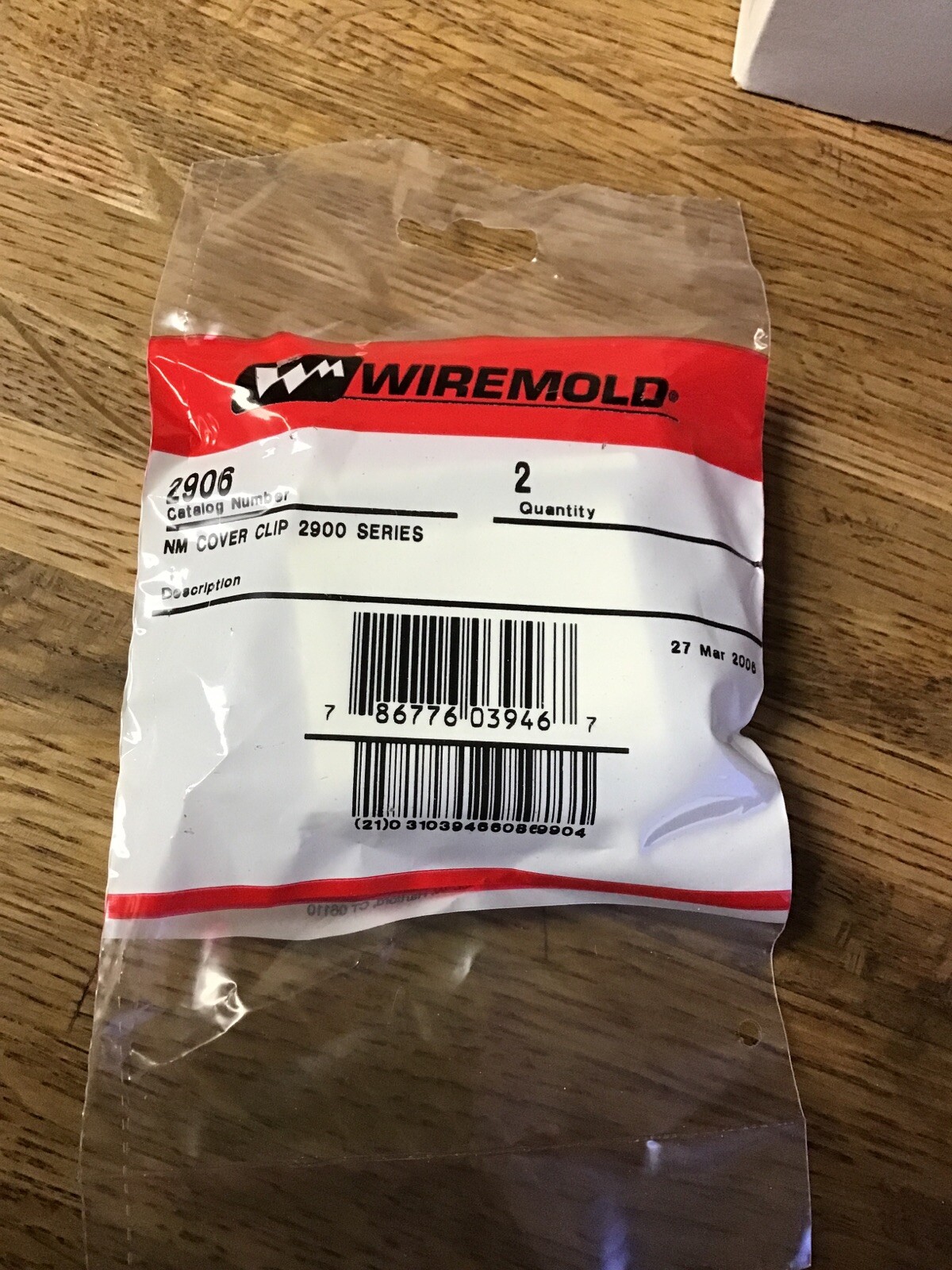 Wiremold 2906 Cover Clip / 2900 Series Raceway, Ivory 2 Pack