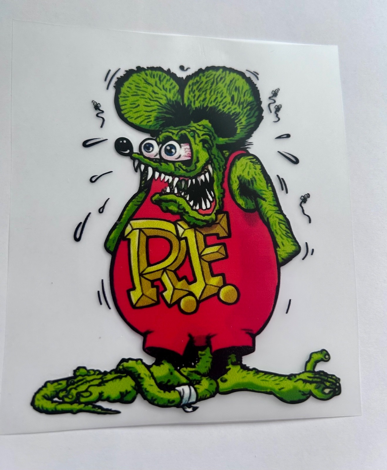 Rat Fink IRON ON transfer - Make your own Rat Fink shirts - Rat Fink crest