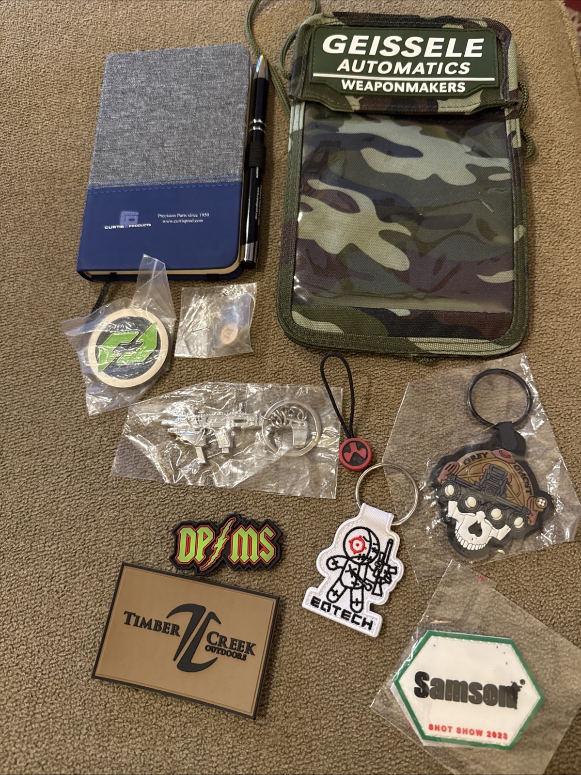 Lot Of 11 Shot Show Las Vegas 2022-2025 Mixed Swag-Grey Ghost, Eotech ++ (#27)
