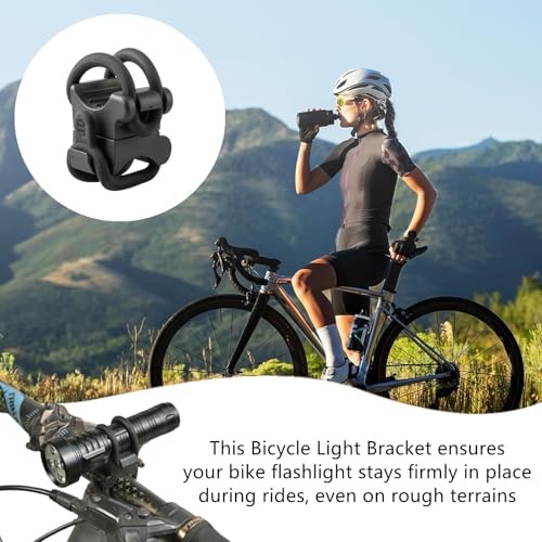 2 Set Universal Bike Light Mount Adjustable Bike Flashlight Mount Bicycle
