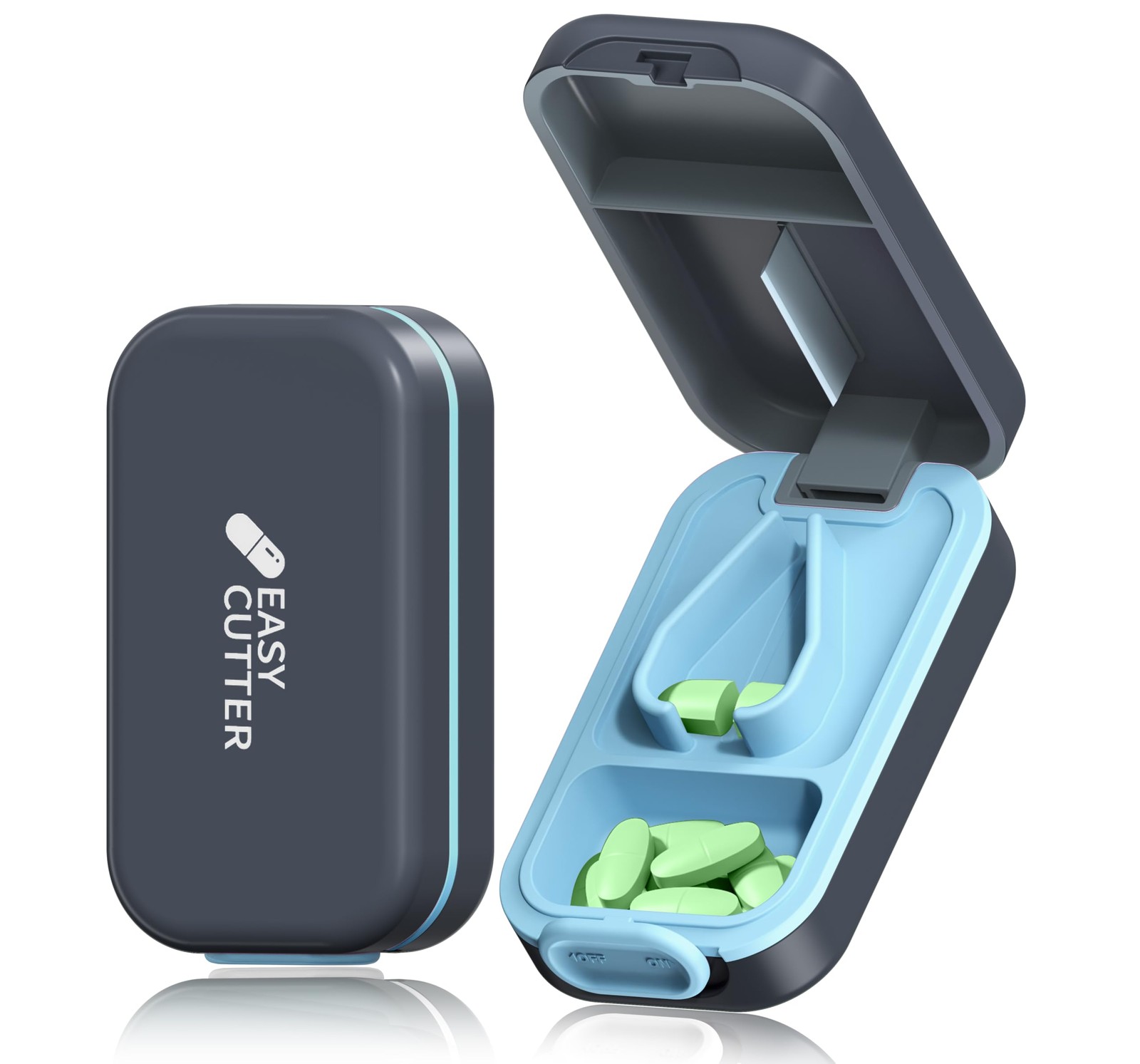 Pill Tablet Cutter for Small or Large Pills, Pill Splitter with Blade for Pills