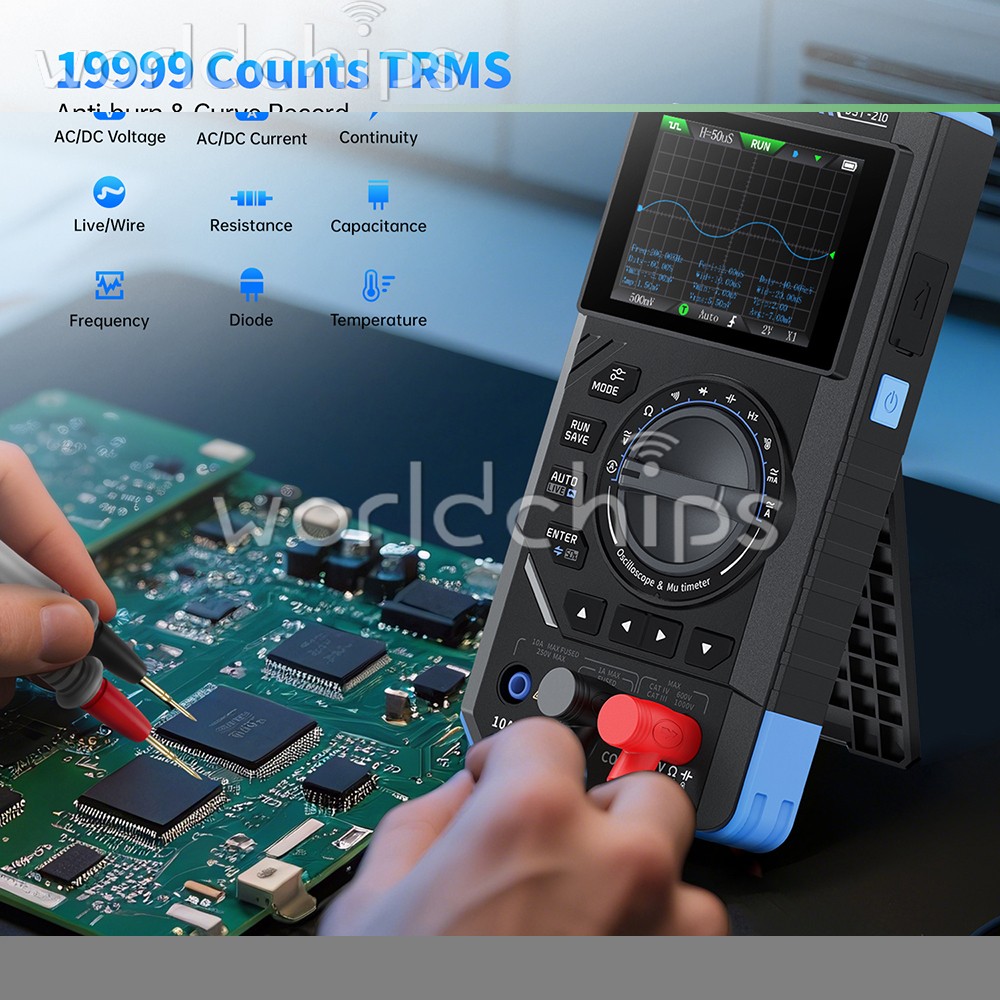FNIRSI 2C23T 2C53T Digital Oscilloscope Multimeter Function Signal Generator