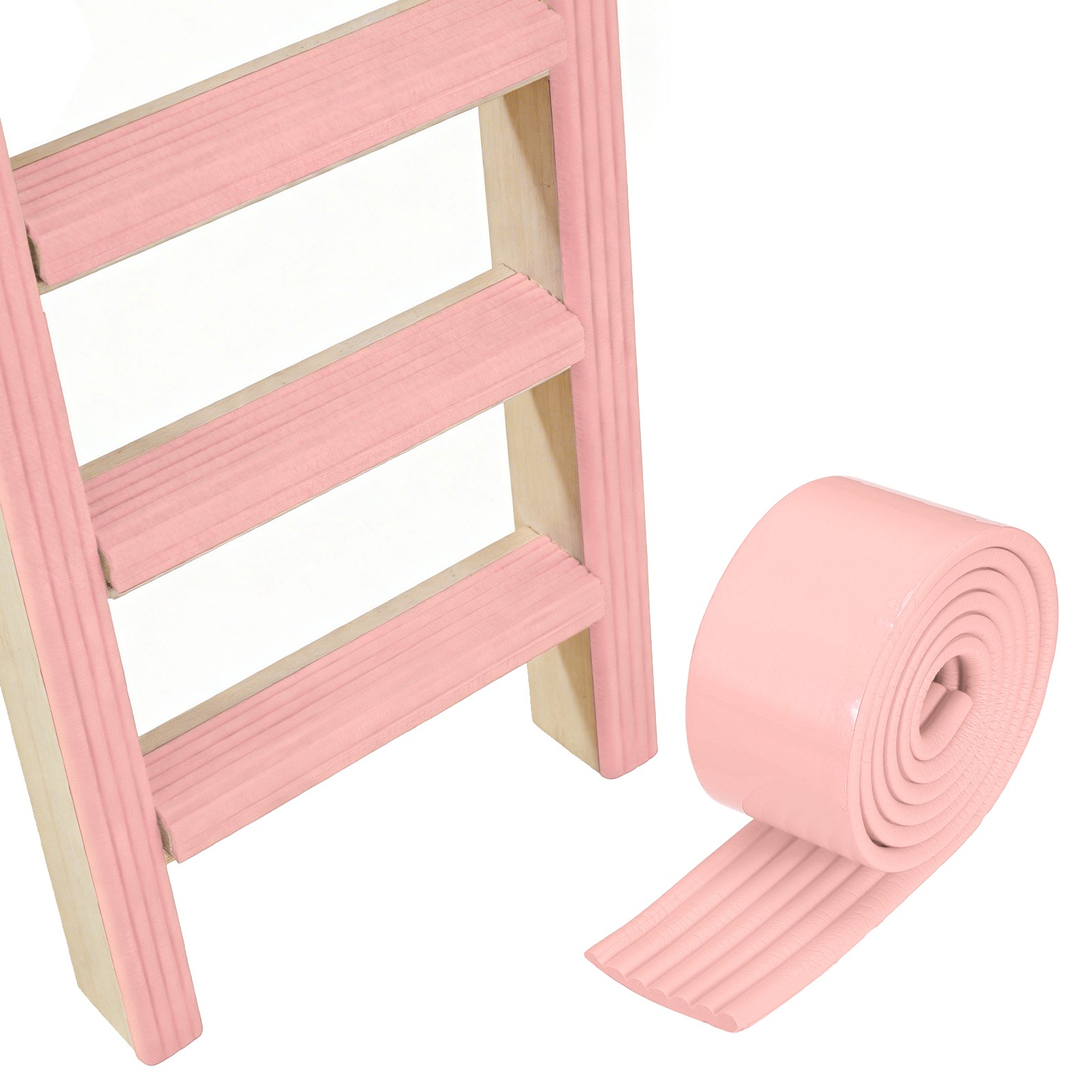 Bunk Bed Ladder Pad, (2m/6.5 Ft, Pink)(1 Pcs), Bunk Bed Step Foam Padding