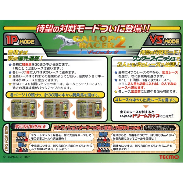 Gallop Racer 2 SUB Board(ROM Board) and Mother Board Arcade #09070261