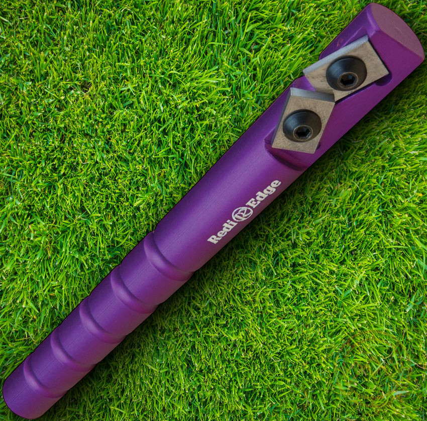 Redi Edge Original Knife Sharpener Purple Aluminum 5" Overall  MADE IN USA 34072