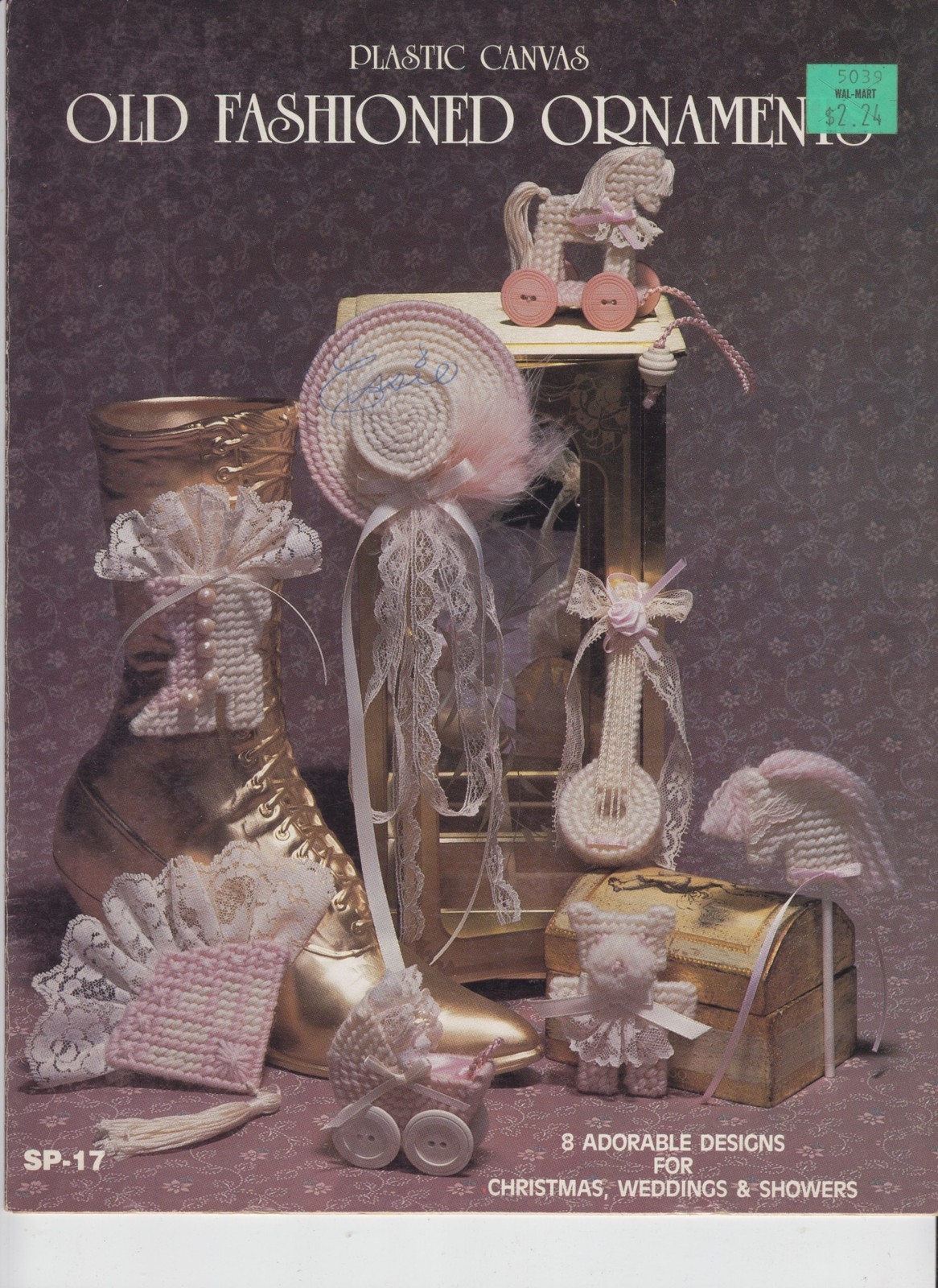 Plastic Canvas Leaflet RARE - Old Fashioned Ornaments 8 Designs