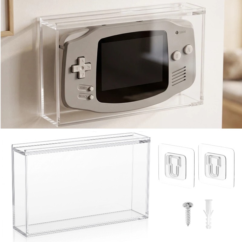 Clear Acrylic Display Protective Case For Nintendo Game Boy Advance GBA Console