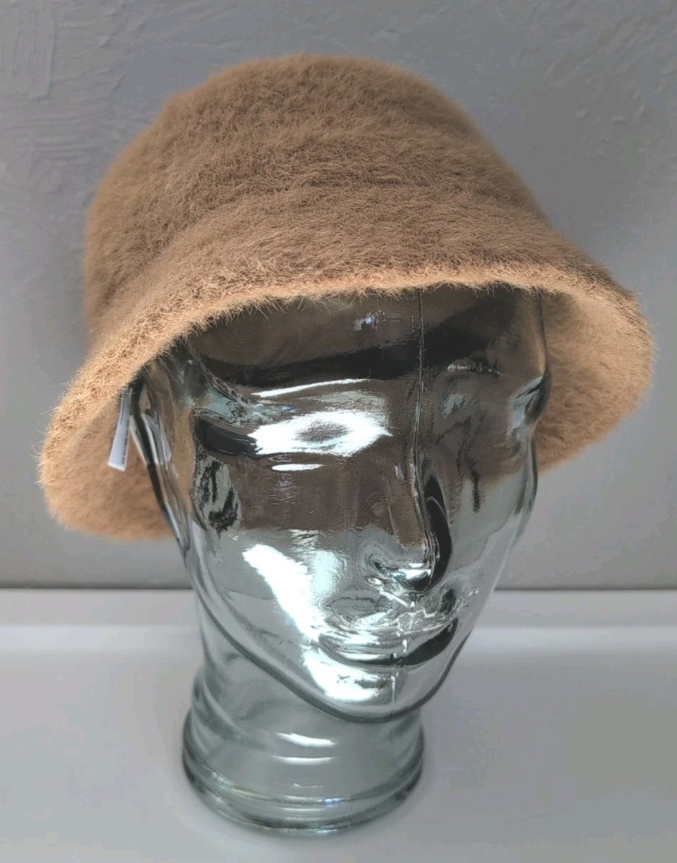 NWT Urban Outfitters Brown Fuzzy Bucket Hat OS Festival Casual Funky Y2K 90s