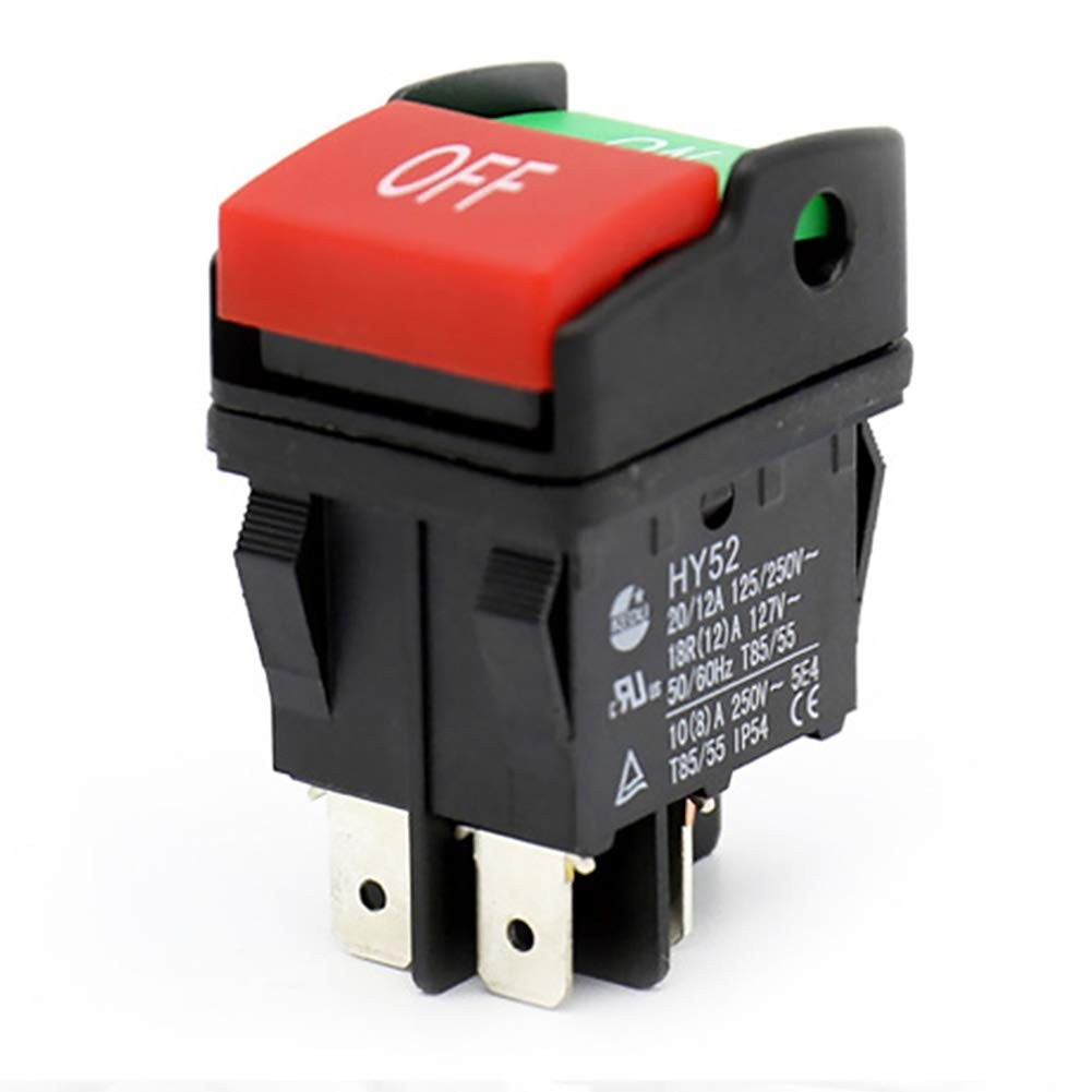 HY52 Equipment Push Button On/Off Start Stop Switch for Mechanical Device...