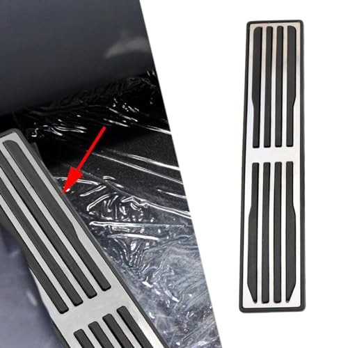 Stainless Steel Foot Rest Pedal Cover Compatible With Jaguar XE XF XJL F-Pace