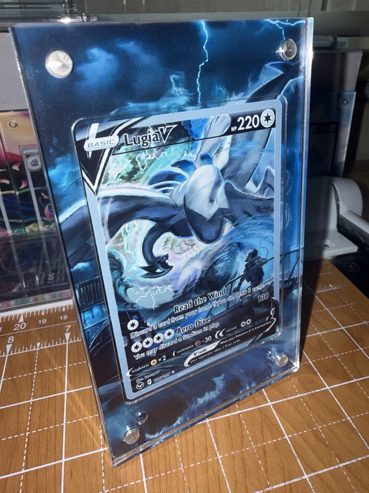 Lugia V 186/195 Pokémon Magnetic 🧲 Extended Art Display Case