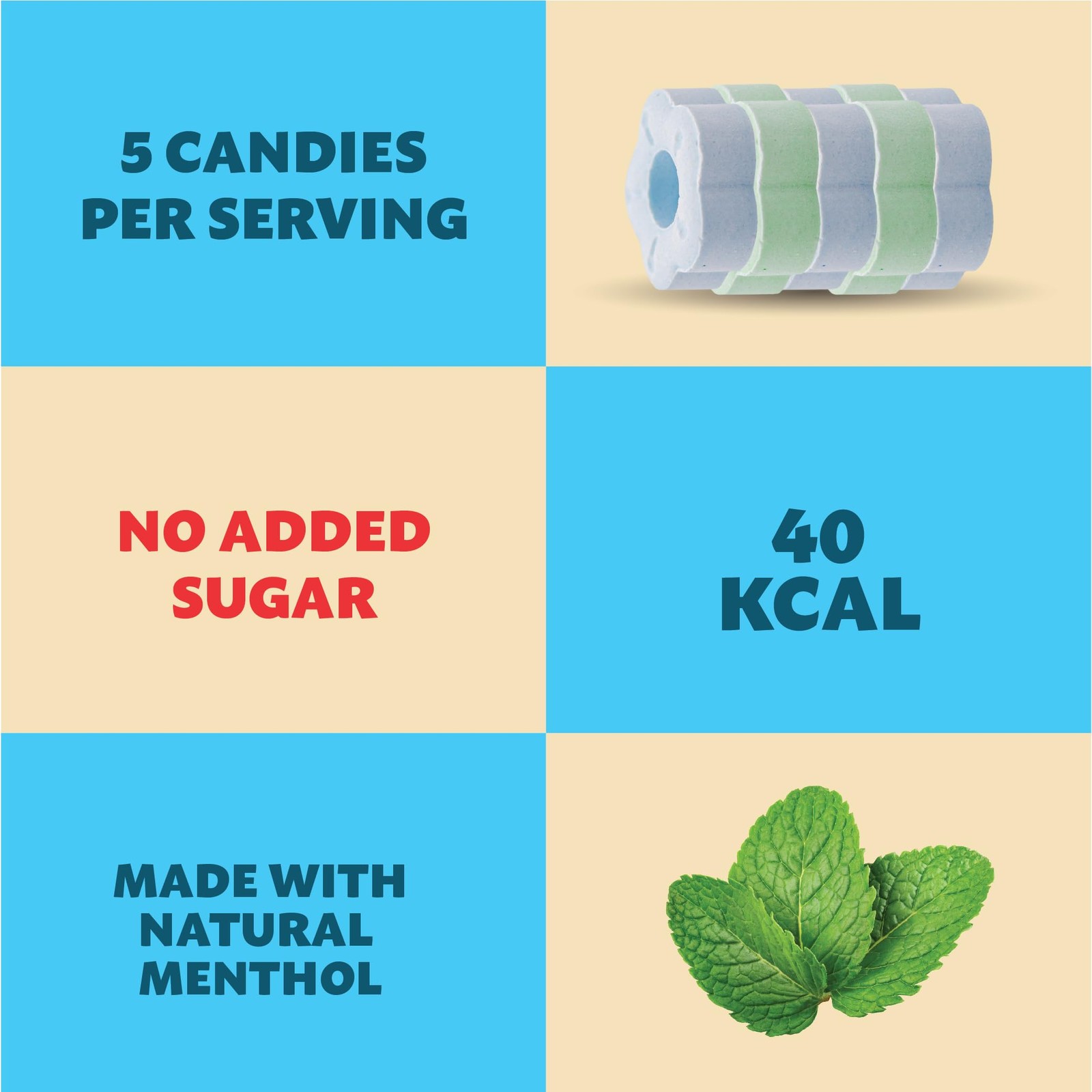 Sugar-Free Mints Hard Candy, Assorted Flavors - After Dinner Refreshing - 11-...
