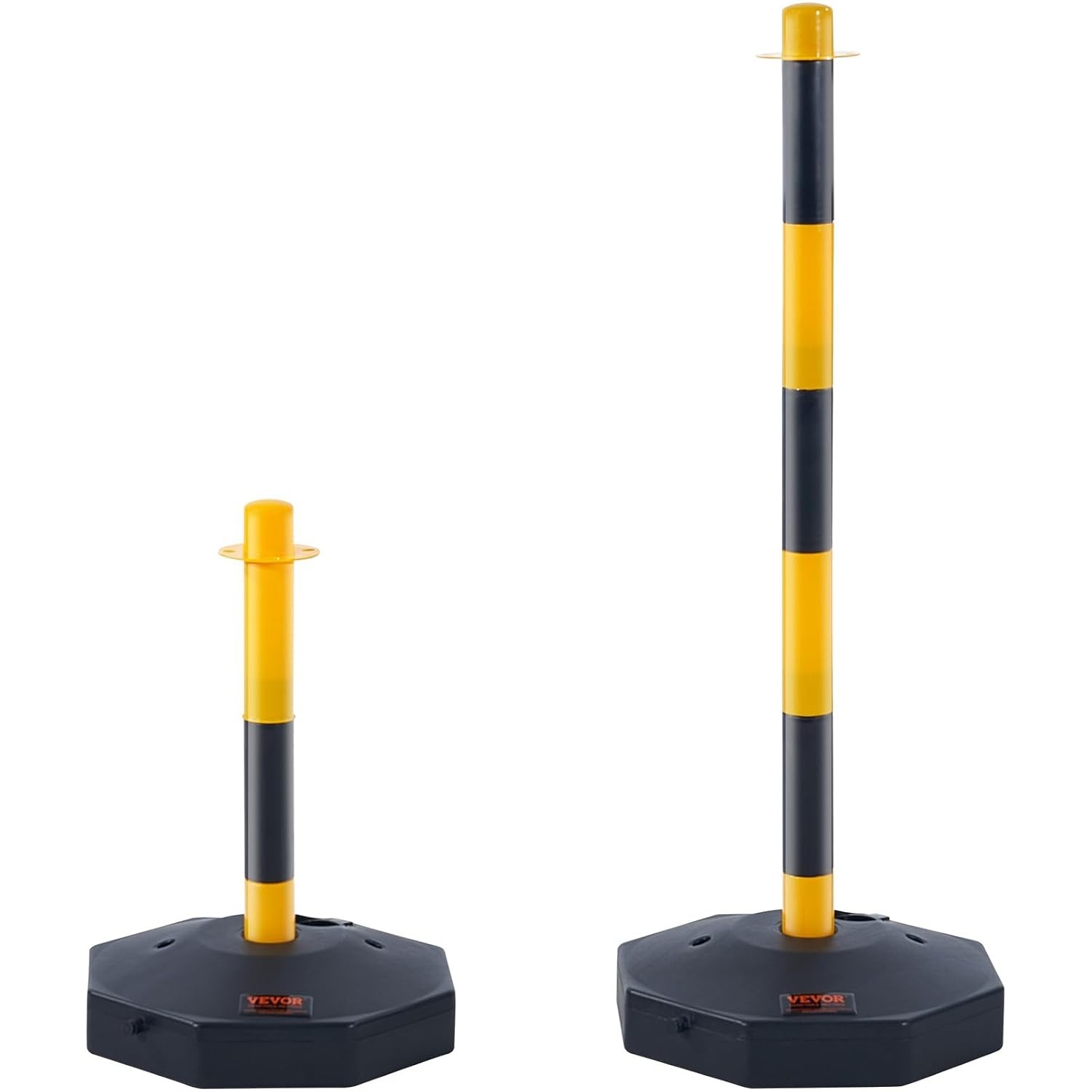 Adjustable Traffic Delineator Post Cones, 4 Pack, Traffic Safety Delineator B...
