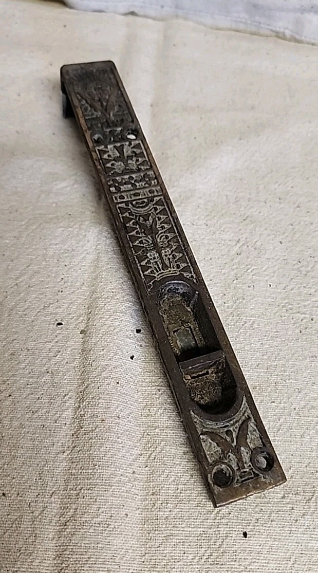 Antique Brass Door Latch Lock Fancy Design
