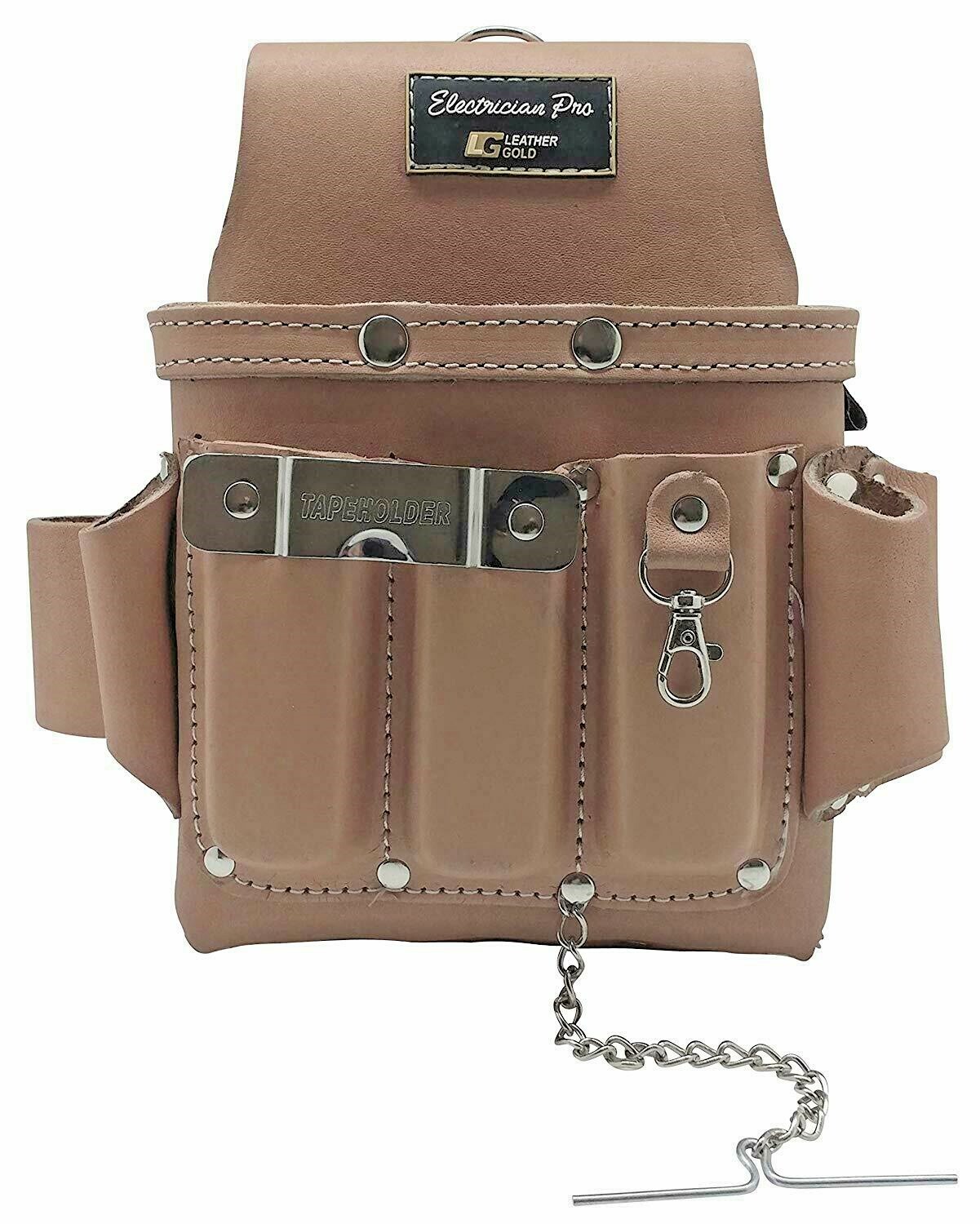 Leather Gold Leather Electrician Tool Pouch ELECTRICIAN PRO, 3400