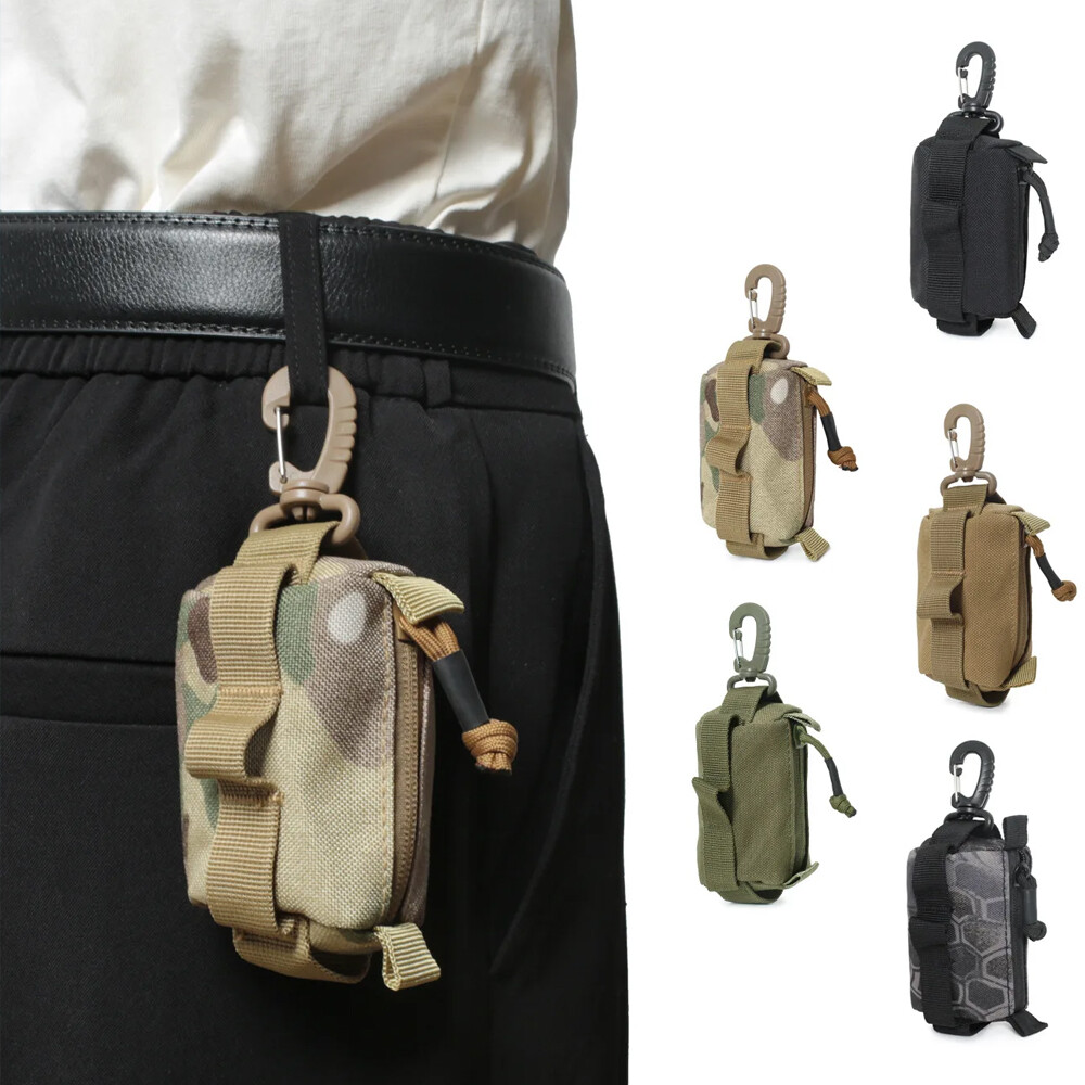 MOLLE EDC Utility Coin Pouch, Multi-purpose Belt Bag for Hiking Cycling Outdoor
