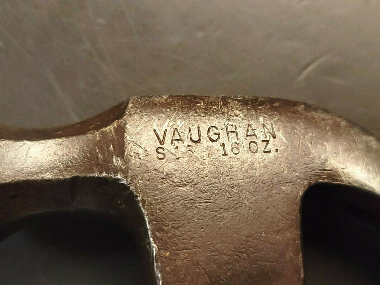 Vintage Vaughan S16 16 oz Claw Hammer Octagon Neck Old Hammer Tool