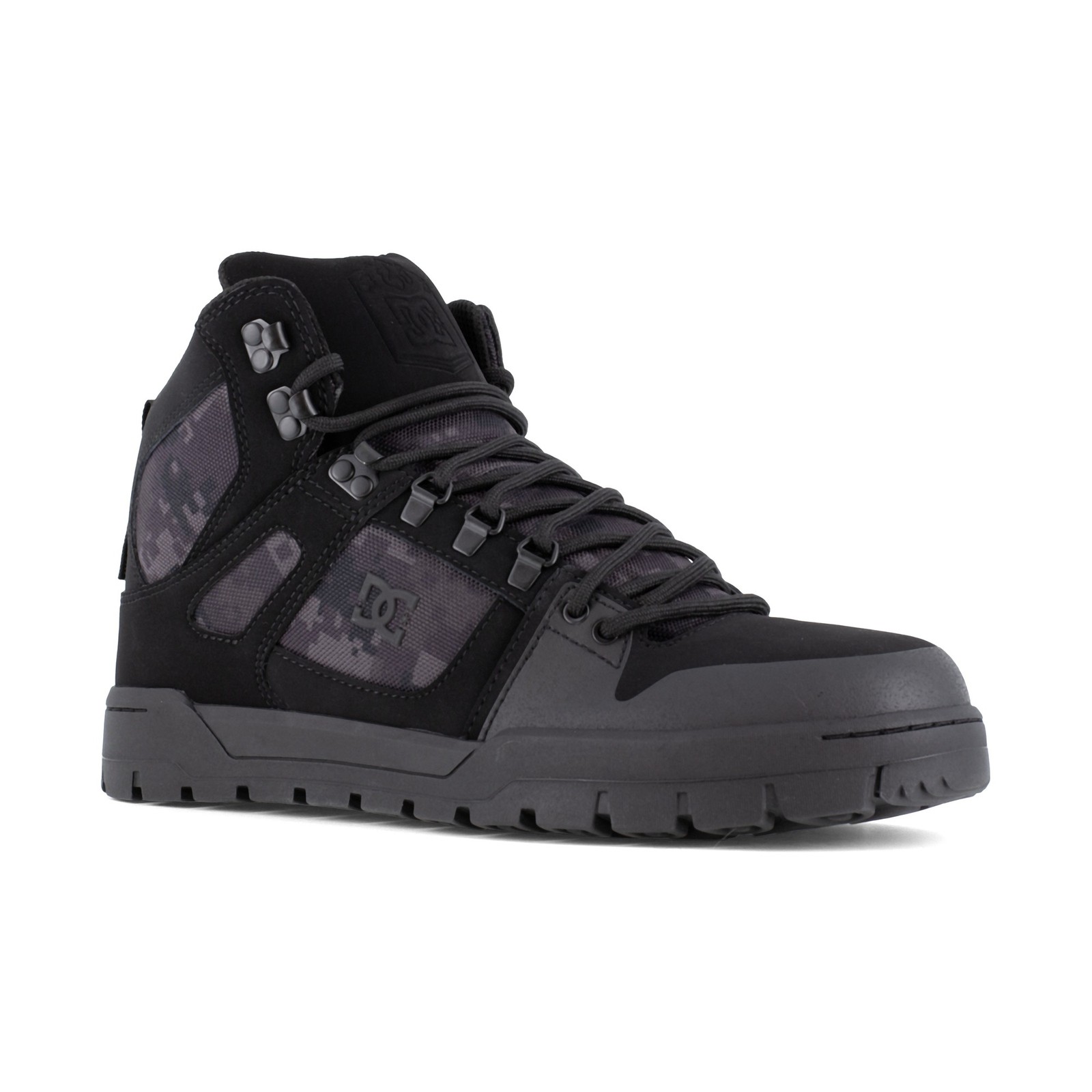 Dc Work Crew Pure Work Men's Composite Toe - Waterproo Black Camo - 8.5 Medium