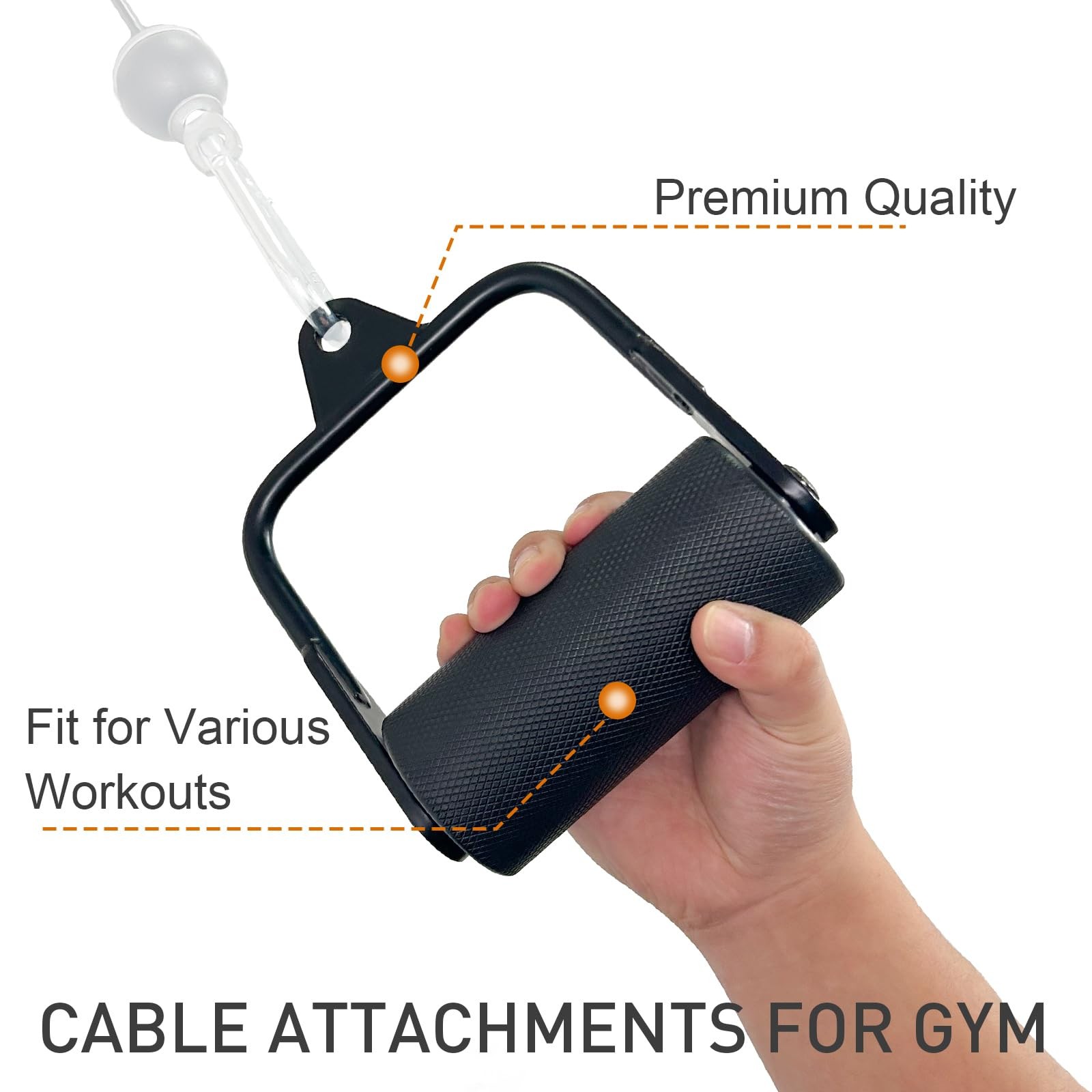Arm Wrestling Handles, Thick Armwresting Training Equipment LAT Pulldown Atta...
