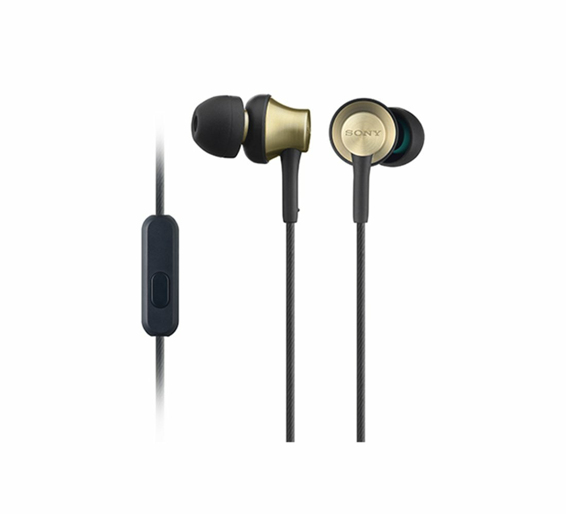 Sony MDR-EX650AP Closed Dynamic In-Ear Headphones Mic Brass Brown NEW Japan