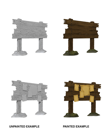 Wizkids Deep Cuts Unpainted Miniatures: Bounty Board