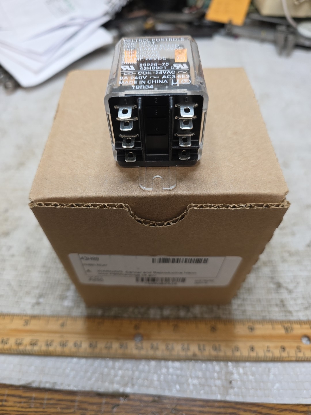 Lennox Relay 24V Coil Dpdt 43H89 - NEW IN THE BOX Geniune OEM DELTROL CONTROLS
