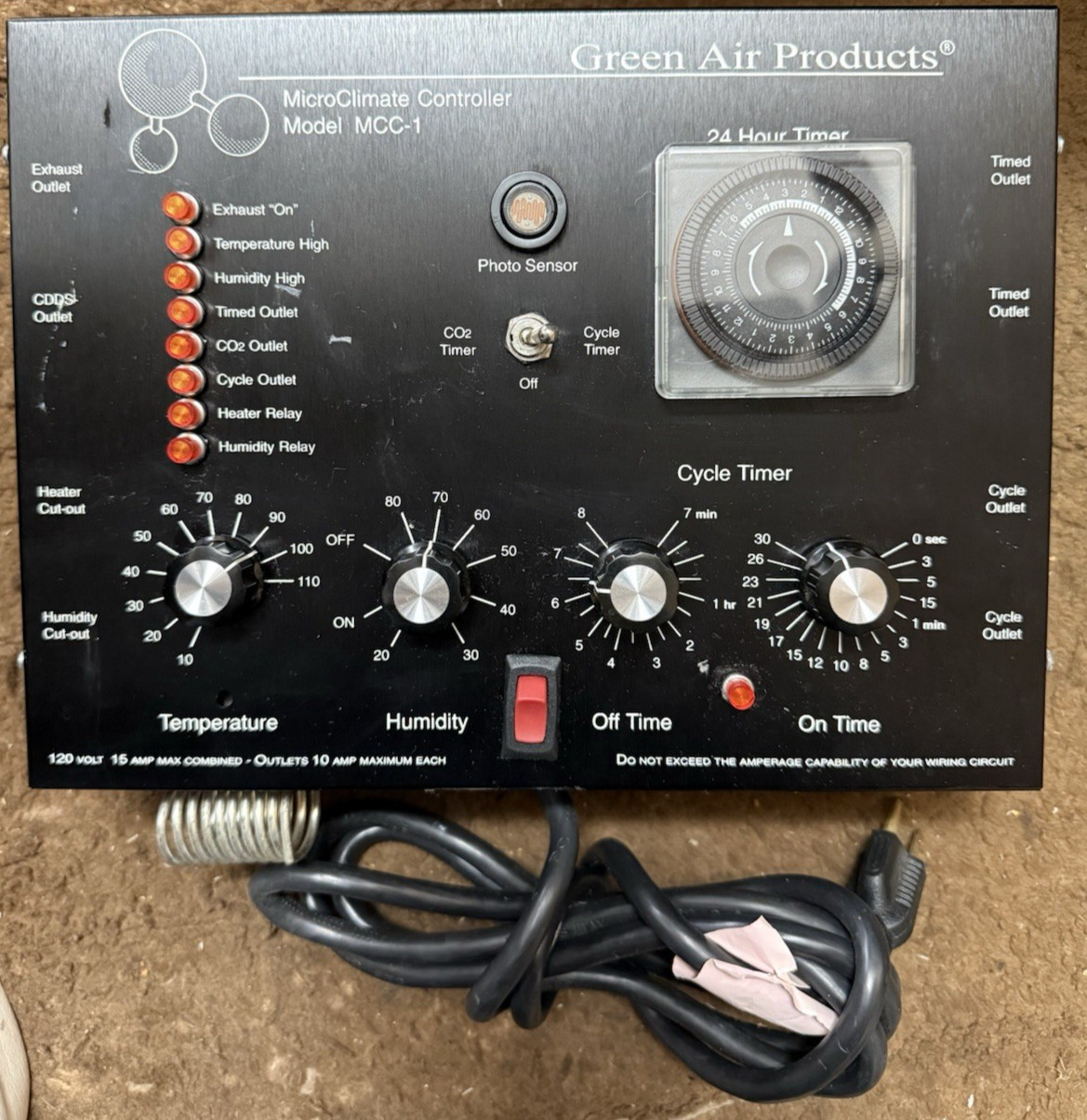 Green Air Products MCC-1 MicroClimate Controller for Indoor Grow or Greenhouse