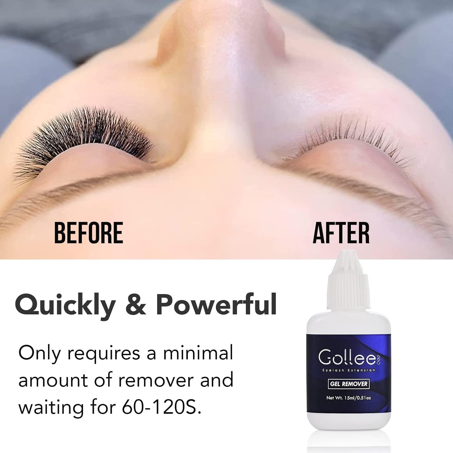Eyelash Extension Remover, Lash Remover for Lash Extensions, Eyelash Super Premi