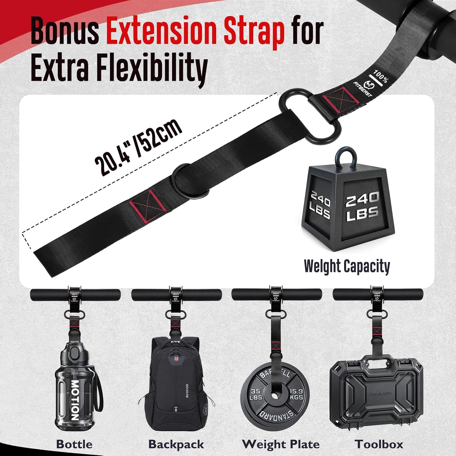 Forearm Strengthener & Forearm Exerciser, Wrist Roller with Thicker Handle, Fore