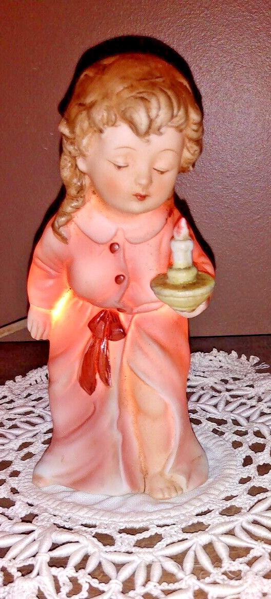 Vintage Girl Perfume Well  Night Light Vintage Porcelain