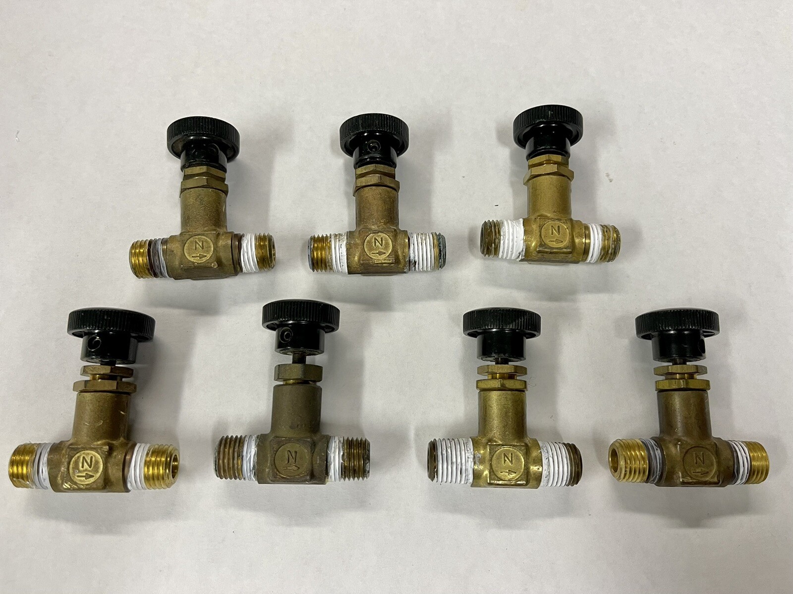 Swagelok Brass Screwed Bonnet Needle Valves1/4" Male  4JN  Lot of 7