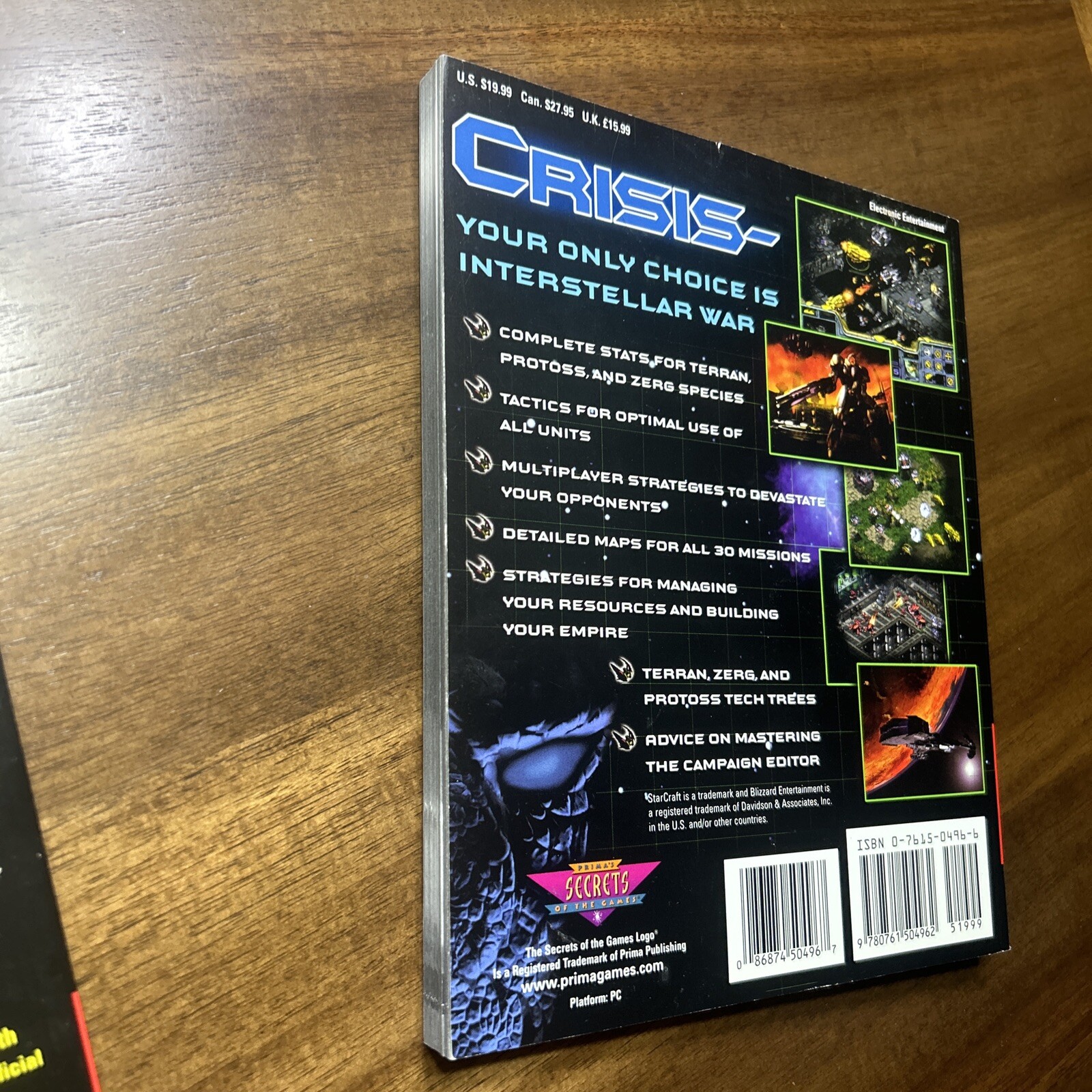 Prima Starcraft & Broodwar Expansions Guide Books Strategy Guide