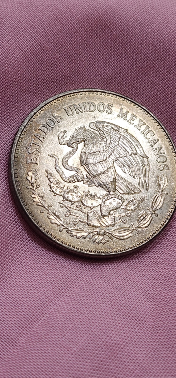 1982 -Templo Mayor - Coyolxauhqui - MEXICO $50 Pesos AZTEC Moon Goddess ~ Coin 4