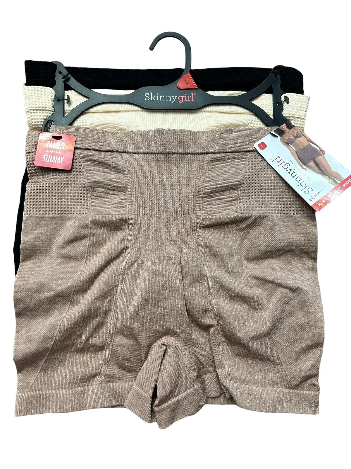 Skinnygirl Shaping Seamless Shorts Size M~ 3 Pairs~Style SG7016~TAMES YOUR TUMMY