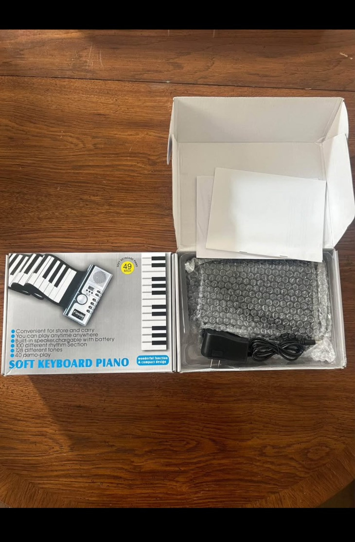 Electronic Roll Up Piano 49 Keys Travel Portable Soft