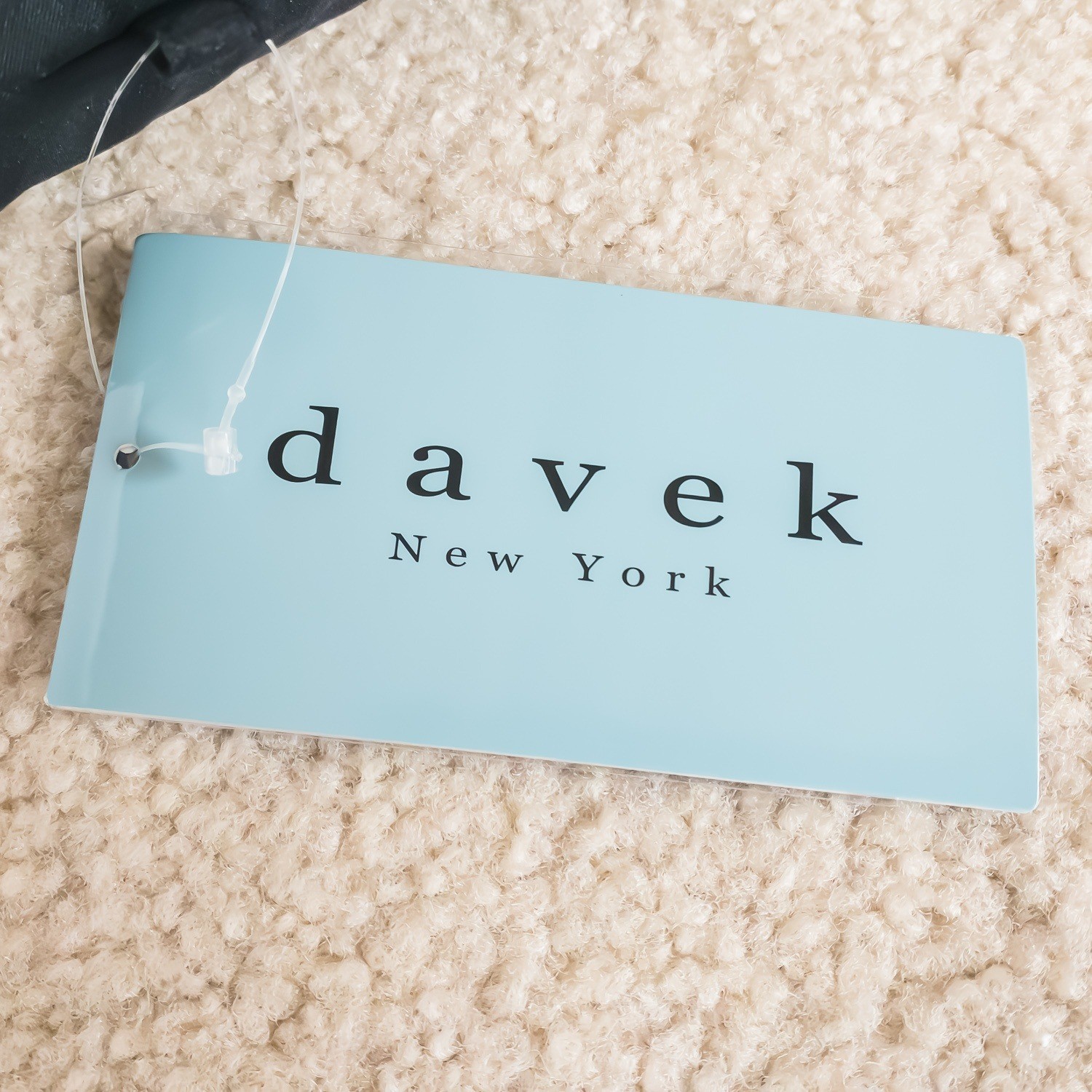 Davek Solo Umbrella Black Pale Blue Automatic Windproof Steel Nylon