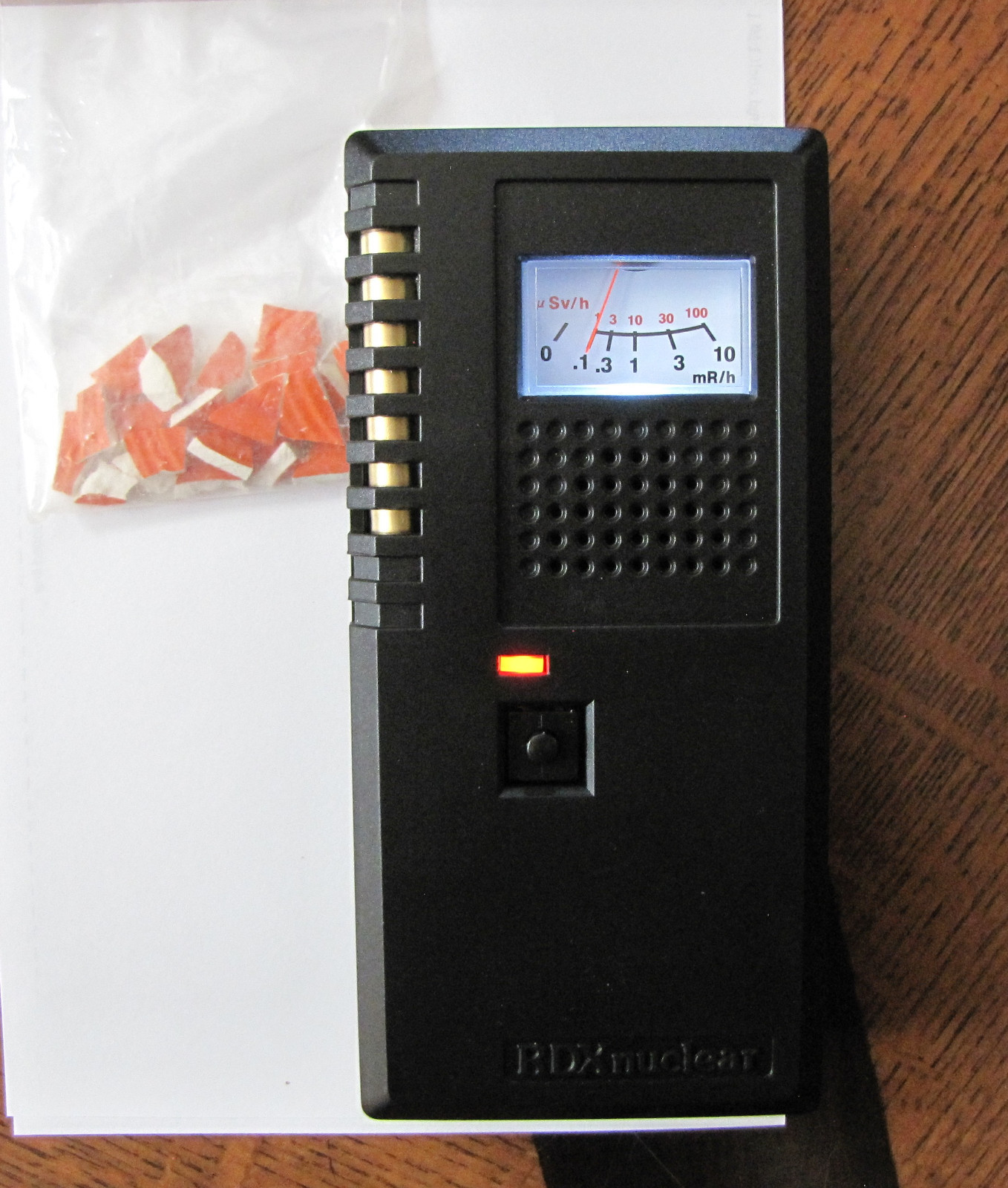Geiger Counter DX-1  0-10 mR/hr Range Radiation Monitor Meter Detector