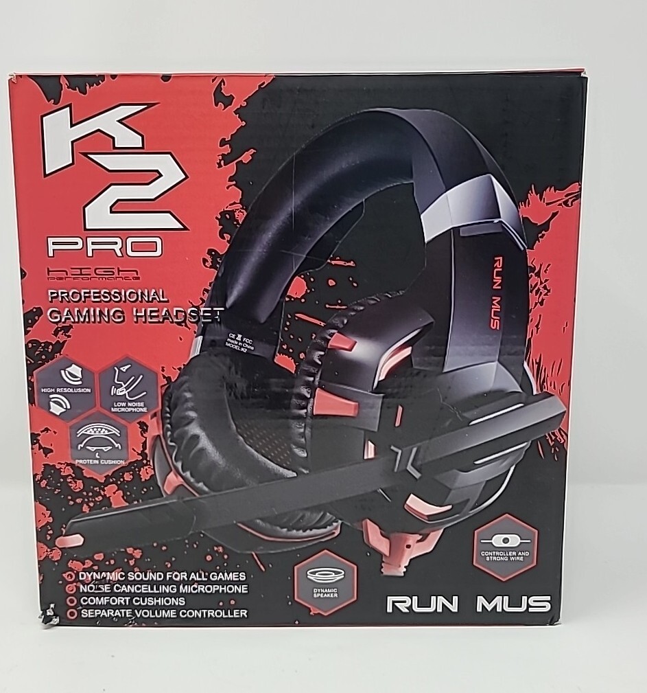 K2 Professional Gaming Headset RUN MUS