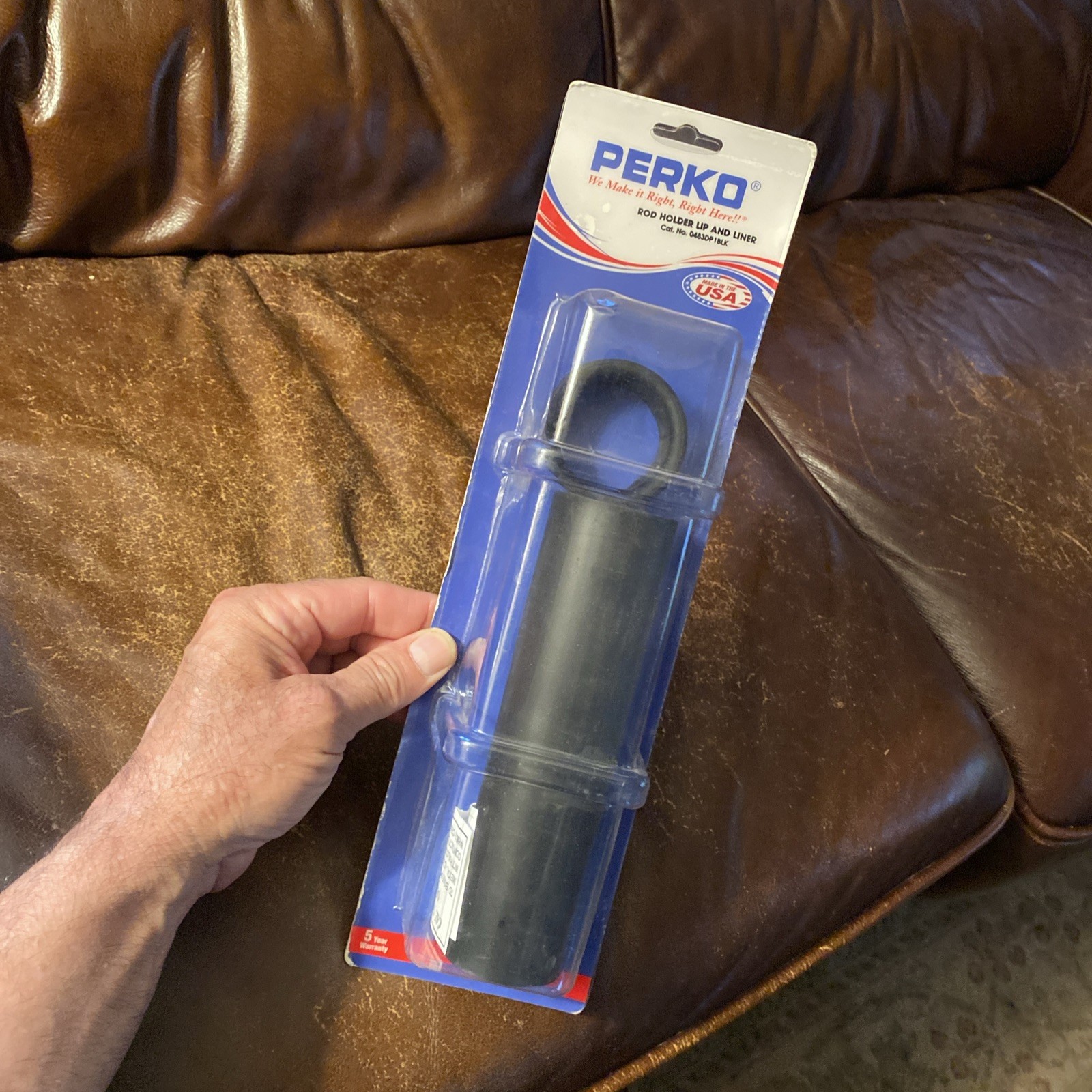 Perko Rod Holder Lip & Liner - Soft Black Liner - 1-5/8" #0483DP1BLK New