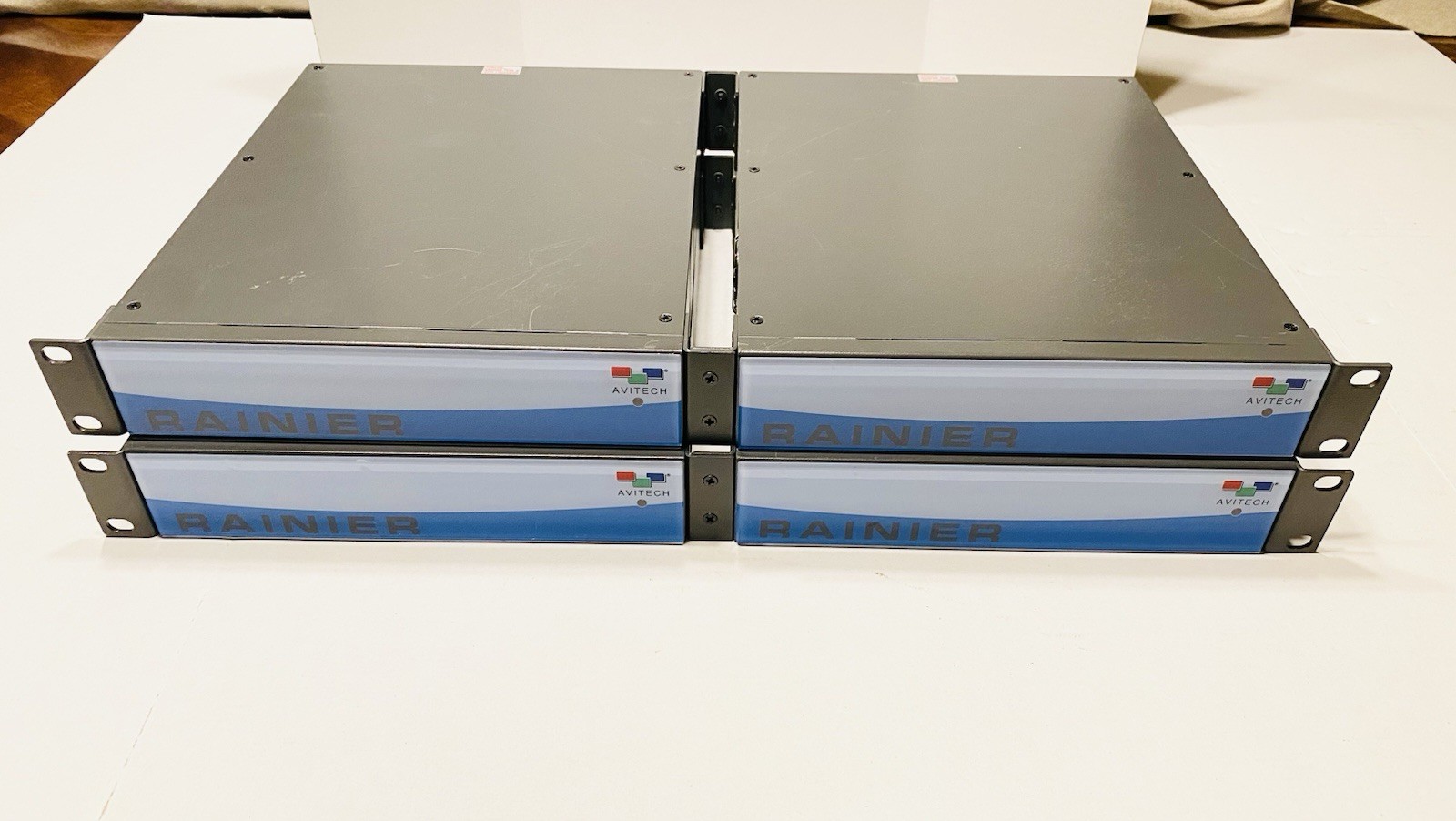 (4) Avitech Rainier 4a1V IP Network DVI MultiViewer UNTESTED, UNKNOWN CONDITION