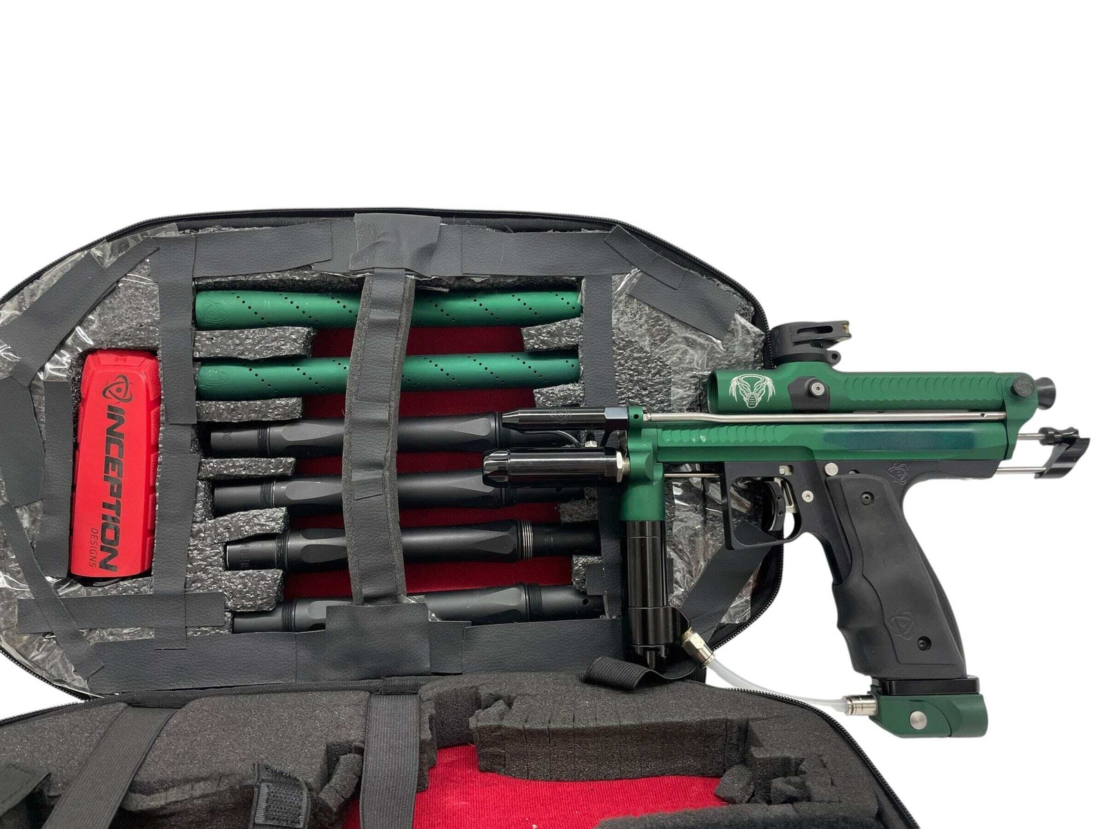 Inception Designs Retro Predator Full Body Autococker Paintball Gun - Green/Blac