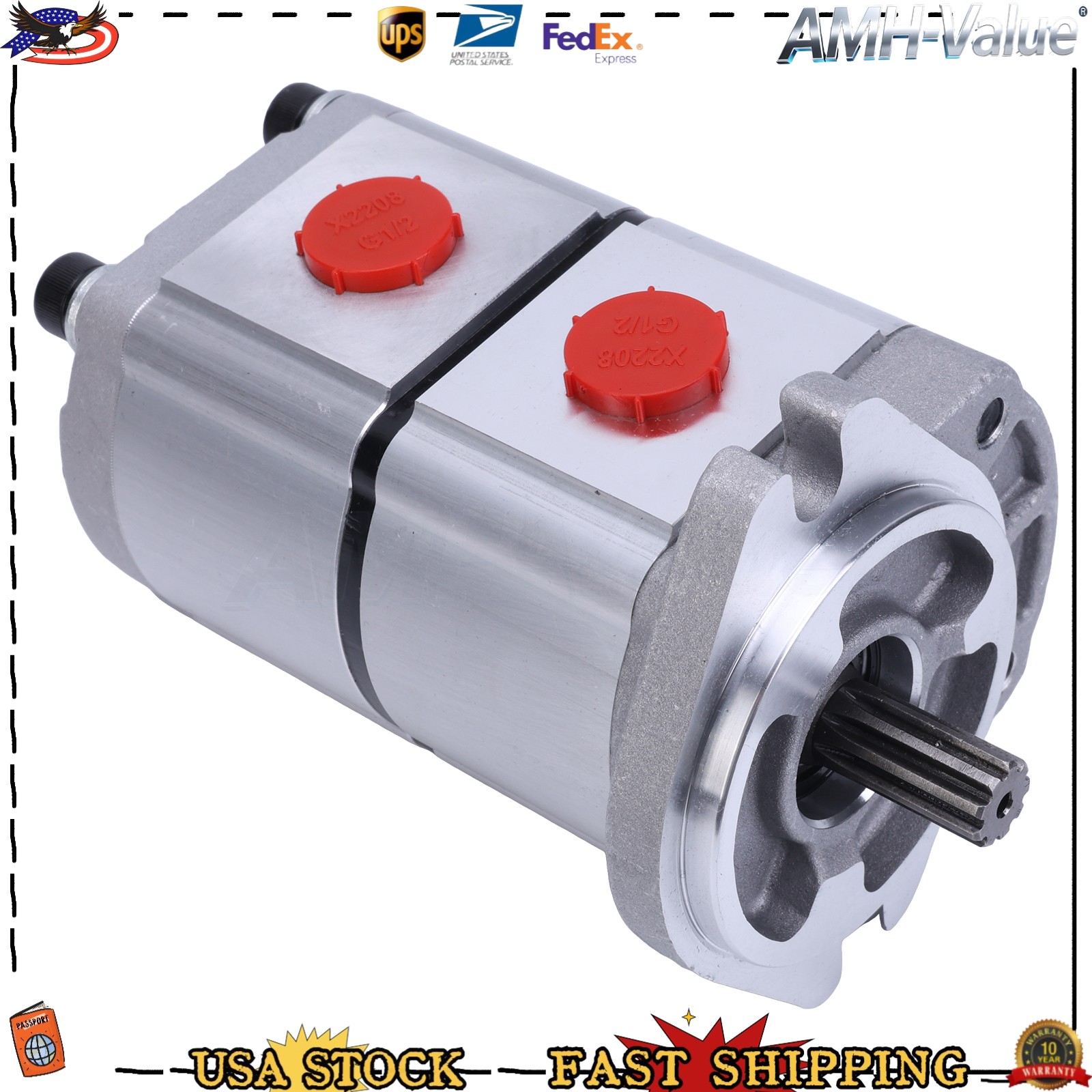 Two-Section Hydraulic Gear Pump PGP51088G3LP For AGT Skid Steer Loader KTT23