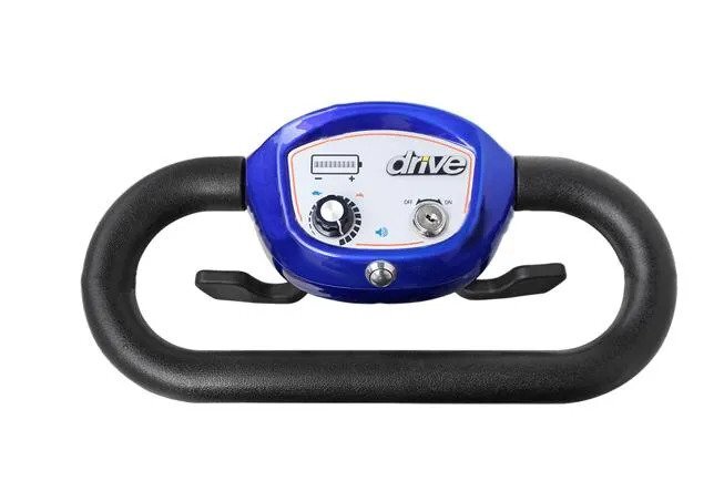 Drive Medical Zoo Me Auto-Flex Folding Travel Scooter, Blue
