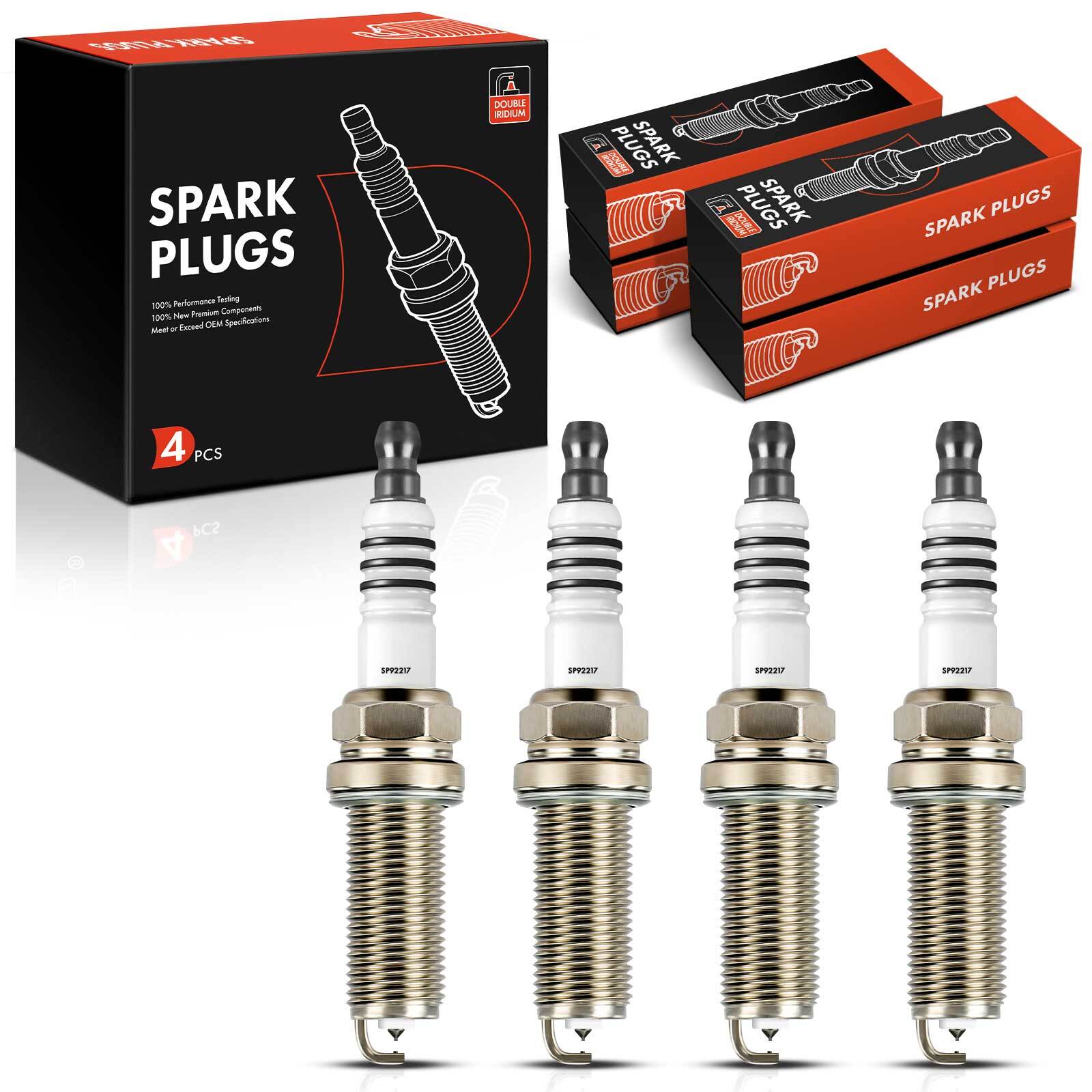 4Pcs Double Iridium Spark Plugs for Subaru Crosstrek 2018-2020 Impreza H4 2.0L