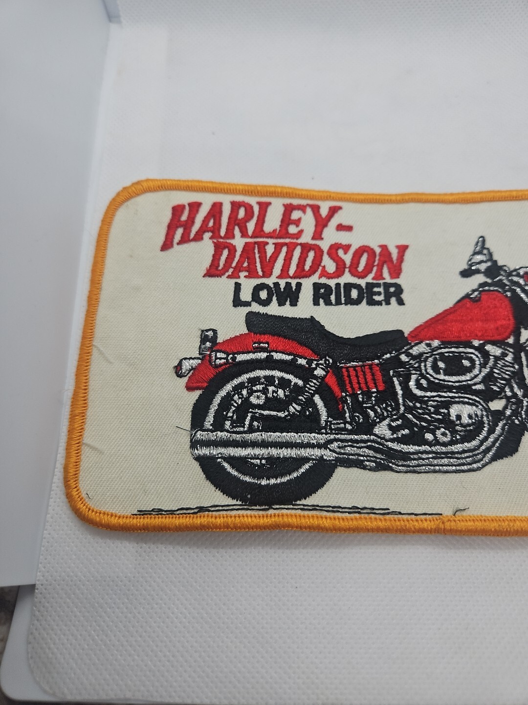 8-1/4 x 4 inch Harley Davidson Low Rider Patch