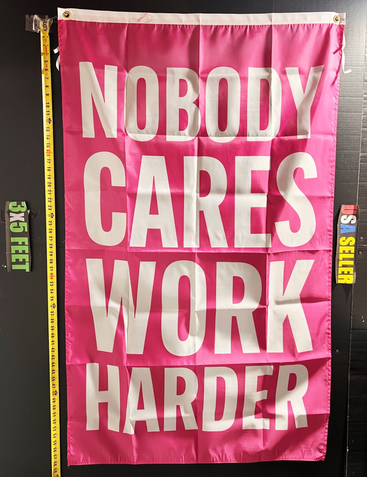 Motivation Flag FREE USA SHIP 31 Dorm Workout College Fitness Beer USA Sign 3x5'