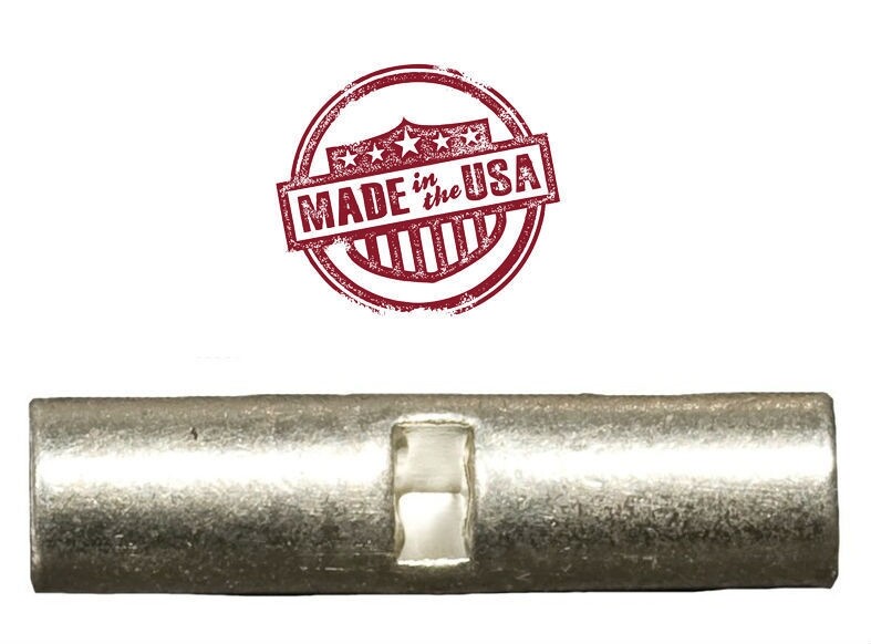 MVP 50 Uninsulated 18-22 AWG Butted Seam Butt Splice Wire Connectors - USA
