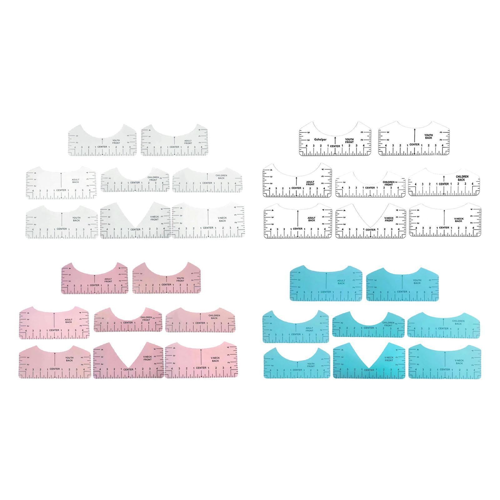 8x T Shirt Ruler Guide to Center Designs for All Sizes T Shirts Adults Women